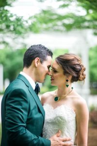 colorful wedding emerald green tuxedo jacket gold purple silver emerald bridal jewelry