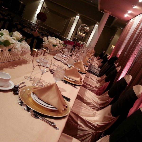 head table at cotillion banquets