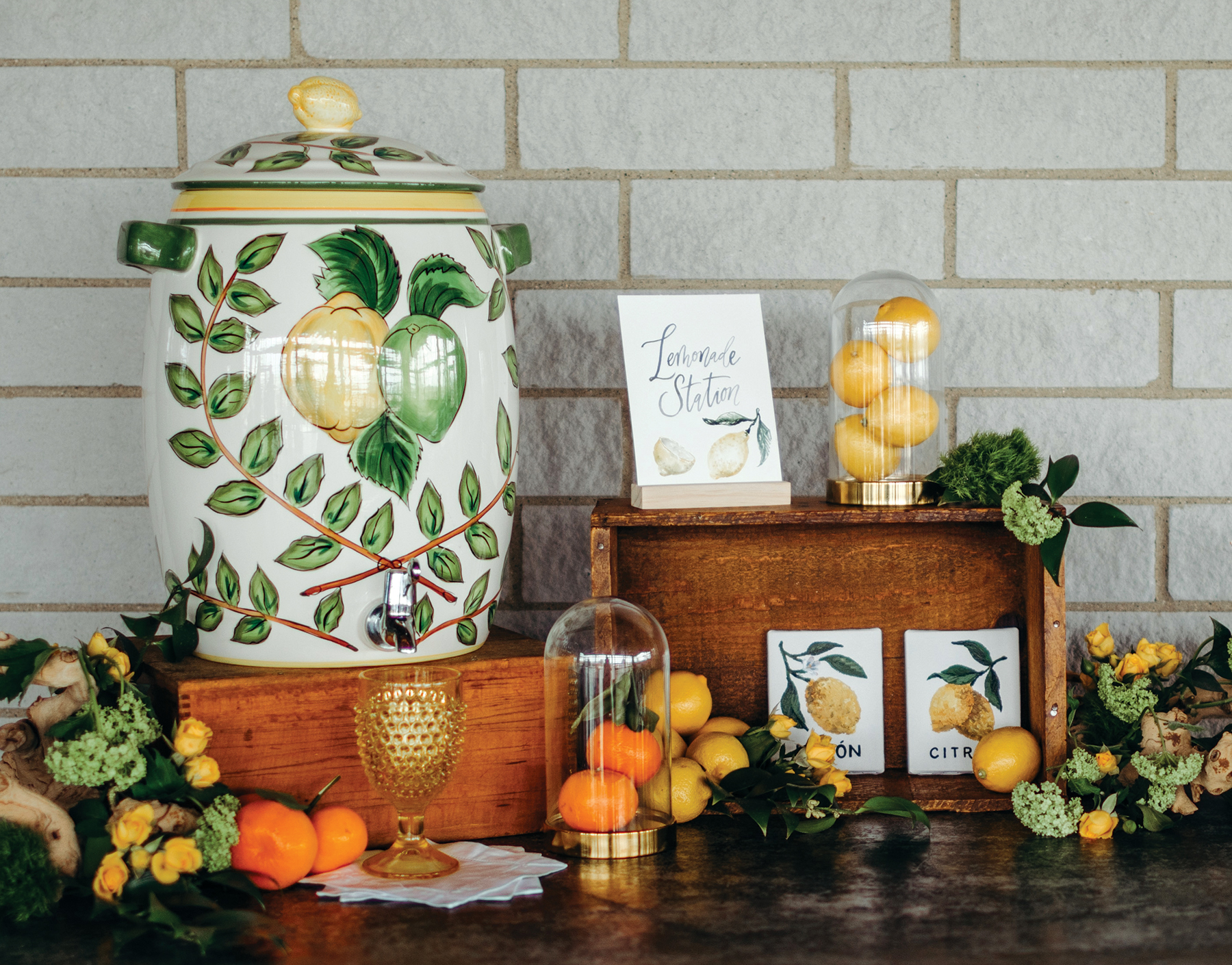 Fresh Rustic Romance | Citrus Wedding Inspiration | Designers Challenge