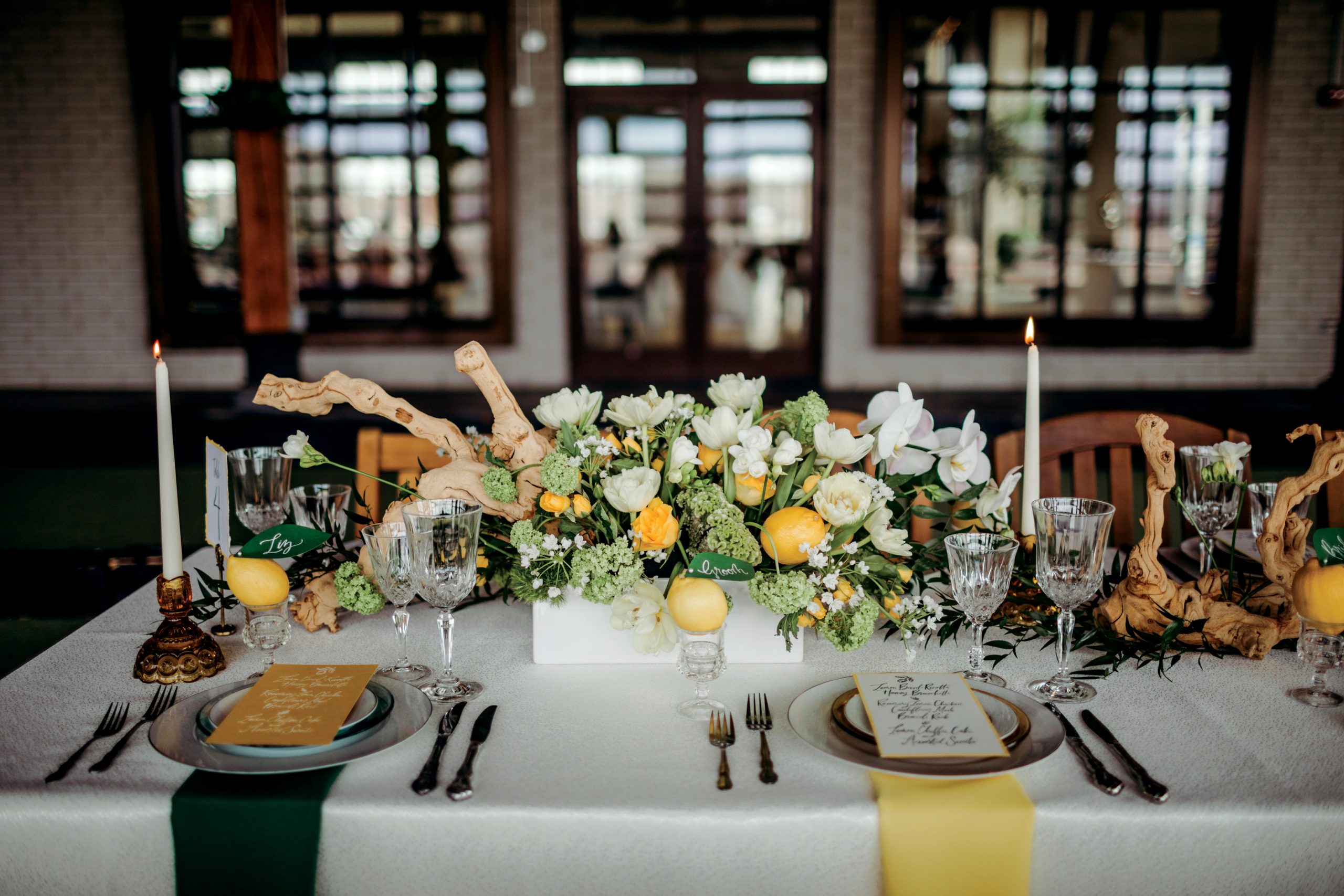 Fresh Rustic Romance | Citrus Wedding Inspiration | Designers Challenge