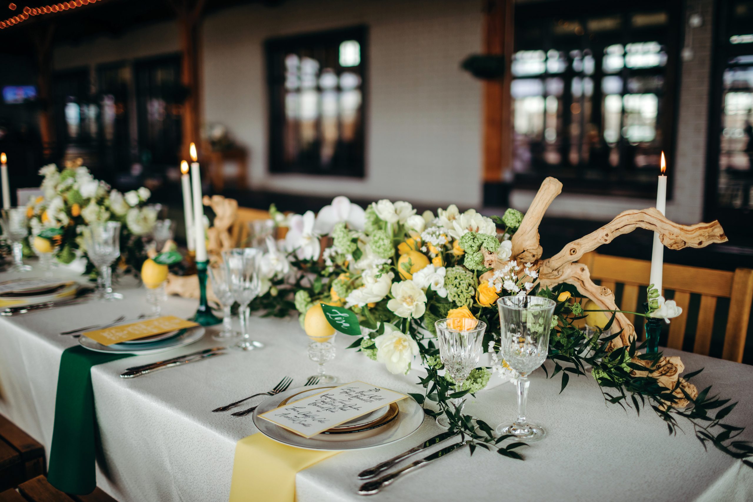 Fresh Rustic Romance | Citrus Wedding Inspiration | Designers Challenge