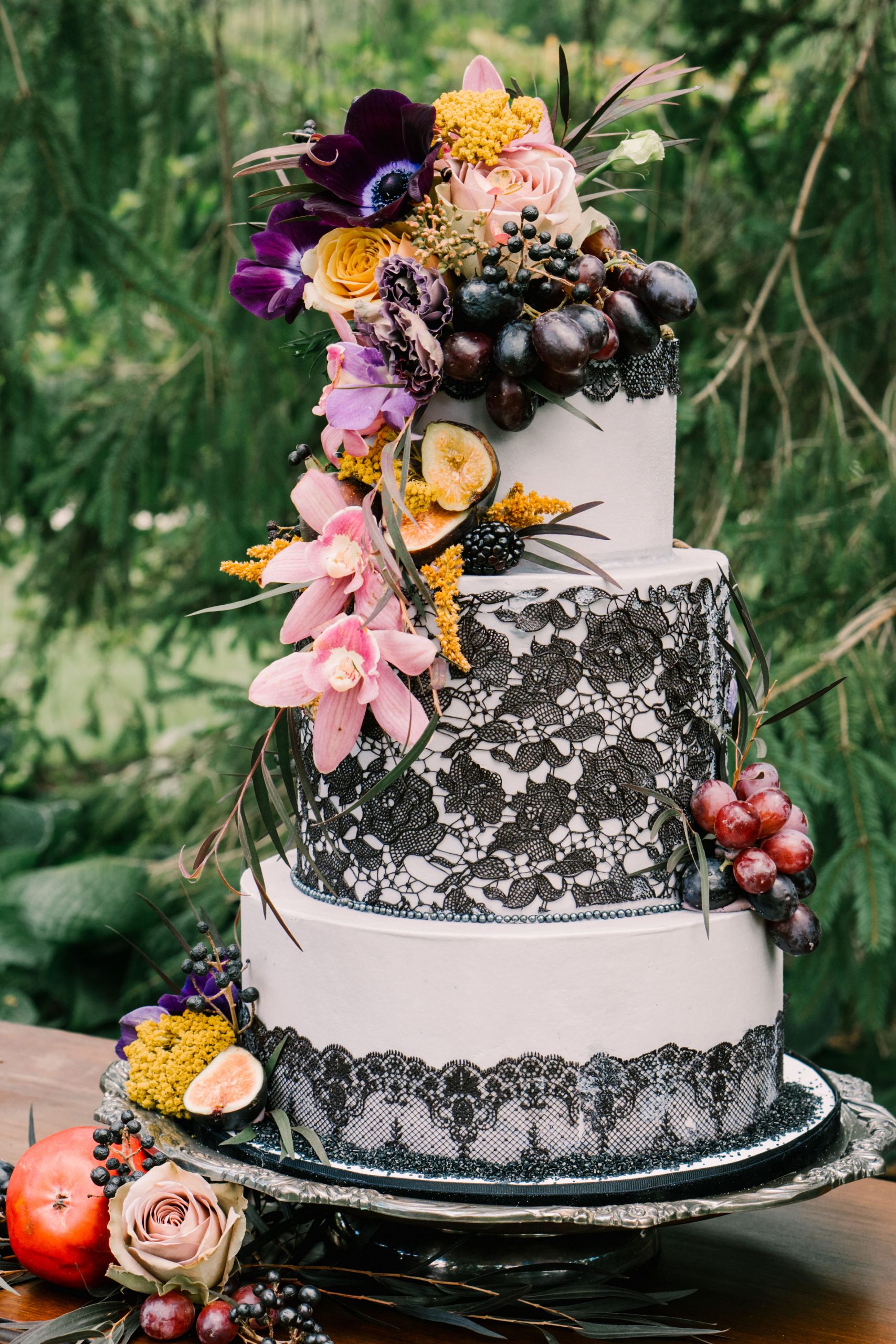 Victorian Gothic Wedding Inspiration in the Garden - Chicago Style