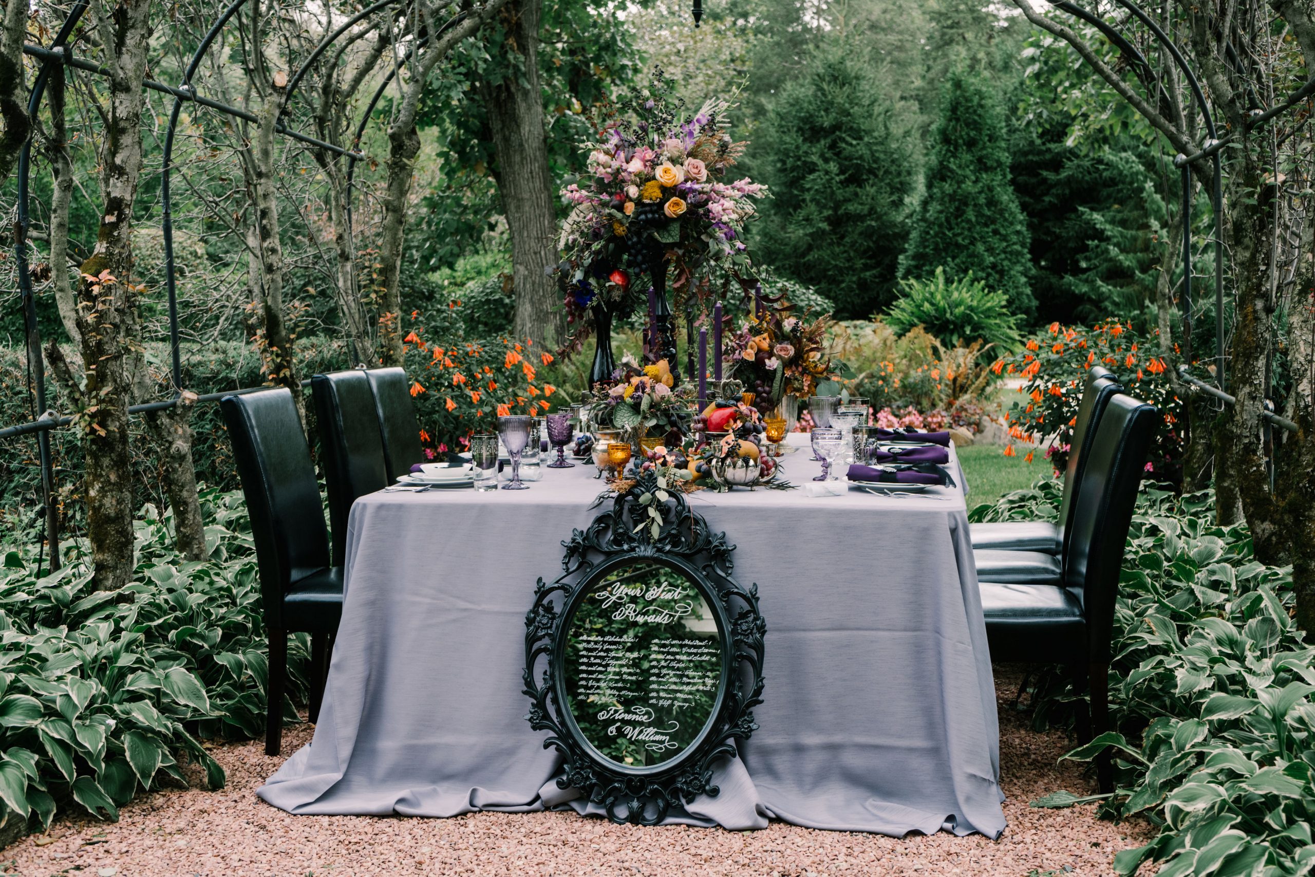 Victorian Gothic Wedding Inspiration in the Garden - Chicago Style
