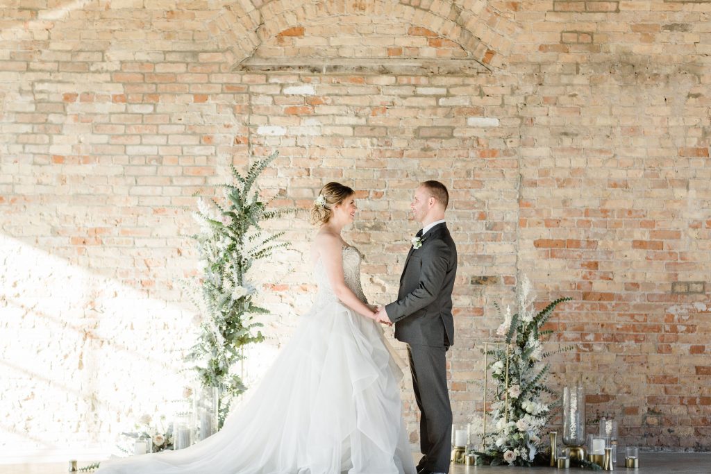 Romantic Grey Industrial Wedding | The Industria by The Brix, Elgin, IL