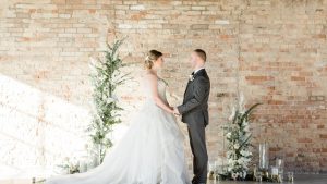Romantic Grey Industrial Wedding | The Industria by The Brix, Elgin, IL