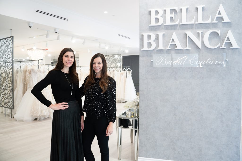 Melissa & Natalie at Bella Bianca Bridal Couture | Chicago Bridal Boutique