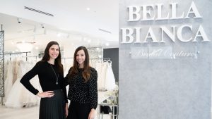 Melissa & Natalie at Bella Bianca Bridal Couture | Chicago Bridal Boutique
