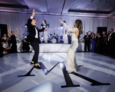 Elevated events DJ and custom dance floor