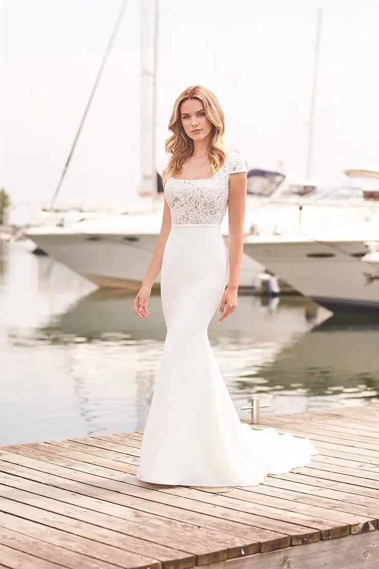 Bride on a dock