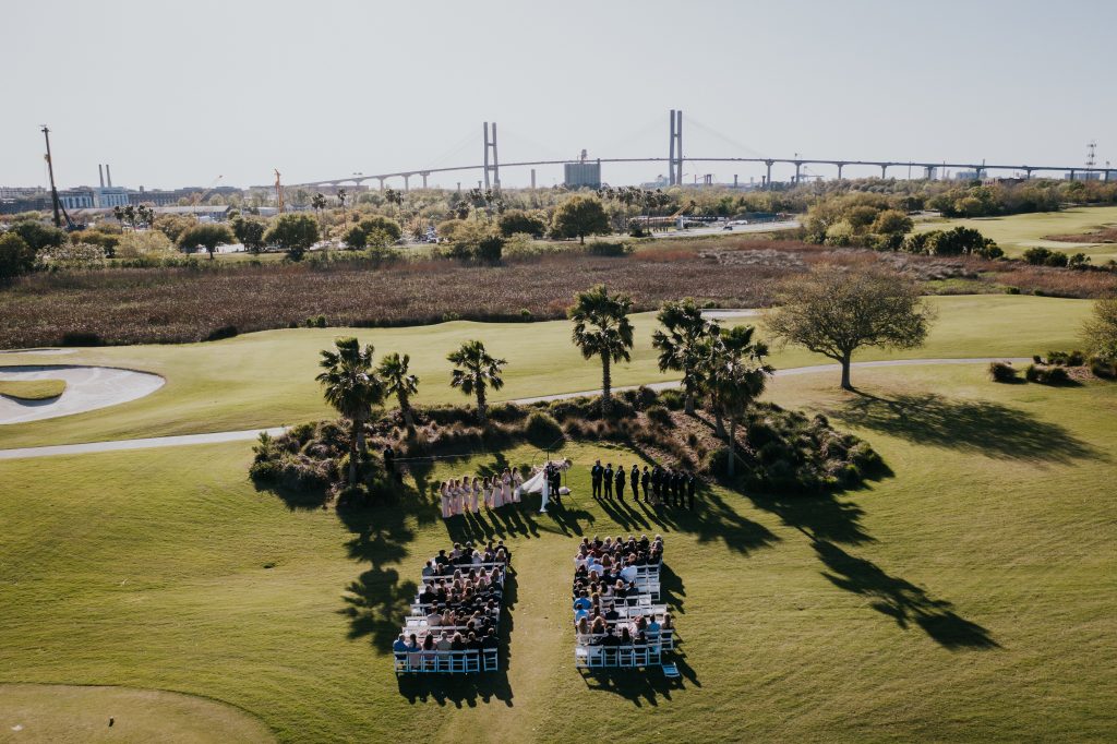 Golf Course ceremony at Westin Savannah