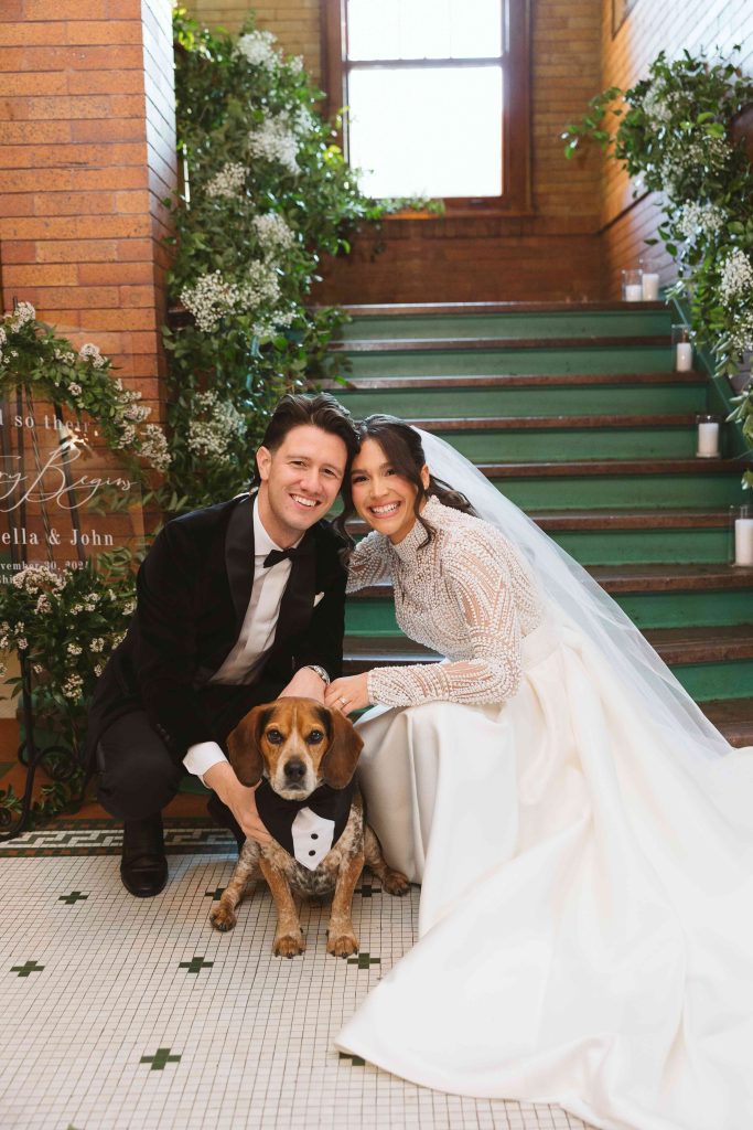 Isabella & John’s Candlelit Holiday Winter Wedding at Café Brauer