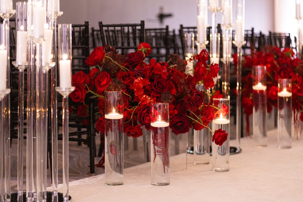 A Scarlet New Years Wedding For Morgan & Jeremy at Radisson Blu Aqua
