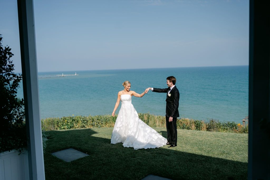 Blue Hydrangeas and Waterfront Views: A Shoreacres Wedding for Kylie & Rylan